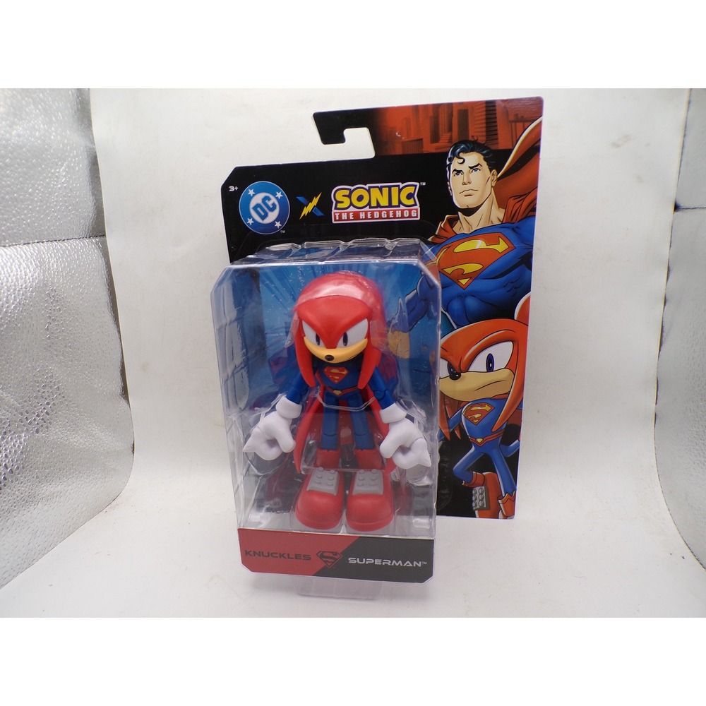 Jakks Pacific DC x Sonic the Hedgehog Knuckles Superman Action Figure Crossover